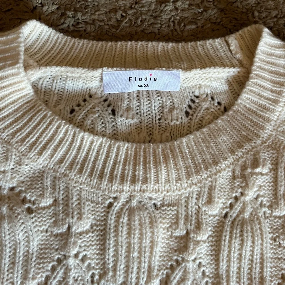 Elodie Cream Knit Sweater